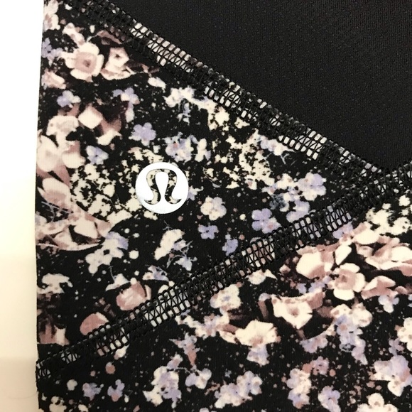 Lululemon Pace Rival Crop 22" Floral Spritz Multi/Black Size 4 - Picture 8 of 16